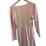 Love by Design LOVE X DESIGN Pink Long Sleeve VNeck Wrap Design Bodycon Dress Extra Large Photo 2