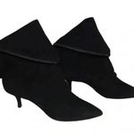 Georges Rech Paris Boots all Leather Black Velvet size 40 low heels 3.5” Photo 0