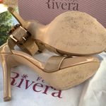 Felipe Rivera Leather Nude ankle strap heels size 8 Photo 5