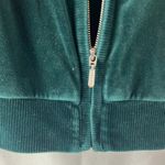 Jones New York  Sport hunter green velour track jacket size medium Photo 7