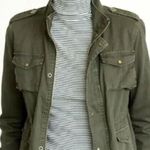 NSF Kae Utility Full Zip Drawstring Military Jacket Cotton Green Size Medium Photo 0