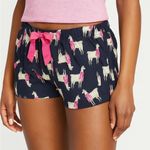 Old Navy Women's Llama Print Shorts with Pink Scraf Accents Photo 0