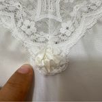 Christian Dior Vintage  New York Satin & Lace Teddy Lingerie Embroided Logo White Photo 5