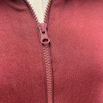 Lou & grey  Signaturesoft Plush Quarter Zip Pullover Sweatshirt Women XL Burgundy Photo 8