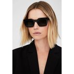 ANINE BING Indio Sunglasses in Black One Size New Womens Sunnies Photo 14