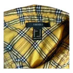Forever 21  classic flannel long sleeve women. Yellow/black. Size M Photo 3