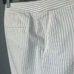 Liz Claiborne  Women's White Pinstripe Straight Leg Pants Photo 1