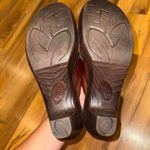 Born Brown Leather Clogs Buckle Accent Comfortable Slip On boho lagenlook 11/43 Photo 3