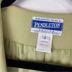 Pendleton Vintage 90s  Pastel Green Wool Blazer Jacket Photo 6