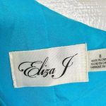 Eliza J Women's Floral One Shoulder Ruffle Cocktail Dress Blue Size 8 tiny flaw Photo 11