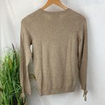 Banana Republic Wool Blend Tan Tie Bow Cuff Sleeve Crew Neck Sweater NEW XS Photo 1