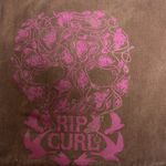 Rip Curl  Brown and Pink Tote Bag with Skull Design Photo 1