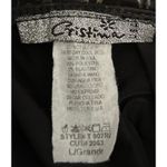 Cristina Women's Black Gold Silky Strapless Ruched Padded Bra Top Size Large Photo 2