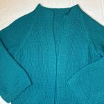 American Vintage OOAK Hand knit over sized green belted cardigan size medium Photo 7