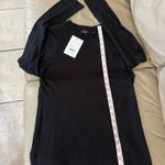 Theory Black Tiny Long-Sleeve Tee in Organic Cotton. Size L. MSRP $95 Photo 14