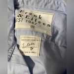 Frank & Eileen Womens Size Medium NWT Light Blue Woven Cotton Button Up Shirt Photo 4