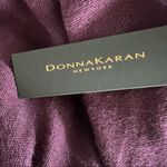 Donna Karan  Wool Ribbed Kinit Cardigan in Purple, Size M/L New w/Tag Photo 6