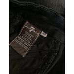 7 For All Mankind Black Moto Skinny Jeans Zipper Detail Women's Size 25 Photo 5