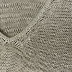 J. McLaughlin  Women’s Tan V-Neck Mesh Knit Sweater Size XS Photo 3