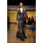 Cynthia Rowley Caroline Tiered Maxi Dress ditsy floral silk black size 8 medium Photo 2