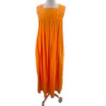 Odeeh sleeveless poplin dress orange sz 38 Photo 3