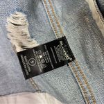 BLANK NYC  Distressed Raw Hem Denim Jean Jacket size S Small Photo 8
