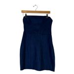 superdown  Candice Bustier Strapless Mini Dress Size M Navy Blue Bodycon Cocktail Photo 1