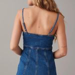 American Eagle Denim Game day Zip Up Dress Photo 3