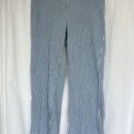 Lysse Daria Contrast Hem Denim Pattern Legging Pinstripe Fringe Timeless Coastal Photo 1