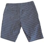 Mario Serrani Italy Blue Print Golf Shorts Women's Size 2 Stretch 8.5" inseam Photo 1