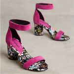 Jeffrey Campbell EUC Leather Purdy Heeled
Sandals Magenta Floral Size 8 Photo 1
