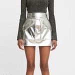 ANKVAS periwinkle cherry faux leather mini skirt size 2 / XS Photo 2