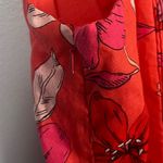 Banana Republic Light Red Floral Linen Blend Wide Leg Cropped Jumpsuit size 8P Photo 6