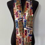 Multi Color Light Weight Head Scarf Shoulder Wrap Neck Scarf Purse Scarf OS Blue Photo 1