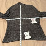 Apt. 9  size XL heathered grey 1 button front with rounded hem cardigan EUC Photo 6