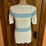 Vtg 70s pastel striped girly sweater White Photo 2