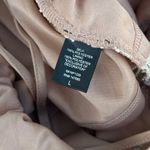 NUDE Sequin Sparkly Gold Tan Cross Back Cocktail Party Romper Size Women's Large Photo 4