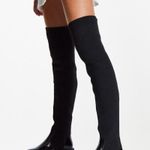 ASOS petite Kimmy chunky over knee boots Black Size undefined Photo 1