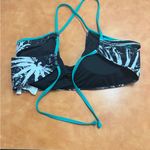 Fabletics  Black and Teal Bikini Top Photo 1