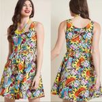 Modcloth  Folter snack attack pop art dress sz M Photo 1