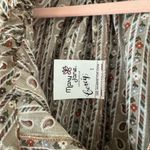 Vintage | Mary Jane Puff Sleeve Tunic Ditsy Floral Paisley | XL Brown Photo 2