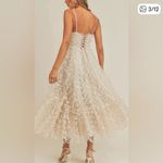 Thirty Thirty Elegant Cream Maxi Dress with Floral Accents Size XS Photo 1