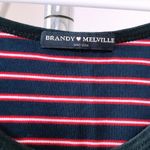 Brandy Melville Red And Navy Striped Cami Tank Top Photo 2