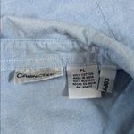 Cabin creek Vintage Cabin Creak Embroidered Star Sleeveless Blue Tie Front Top Size PL Photo 3