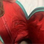 Ariat  size 8 B Brown Western Boots with Red Green Accents cowgirl riding rodeo Photo 11