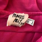 Princess Polly Womens Crop Top Halter V Neck Cotton Knit Stretch Pink 8 Photo 2