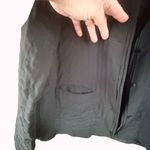 Dialogue  Black Textured Shawl Collar Button-Up Knotted Buttons Oversized Small Photo 5