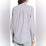 Rails Taylor Florence Striped Cotton Blend Shirt Studded Pearl Embellishment XS Photo 6