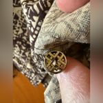 Jaclyn Smith  Sleeveless Top Brown Beige Print Shirt Kmart Vintage NWT Large Photo 9