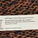 Eileen Fisher Nutmeg Organic Cotton Linen Tape Funnel Sweater Top Women’… Photo 5